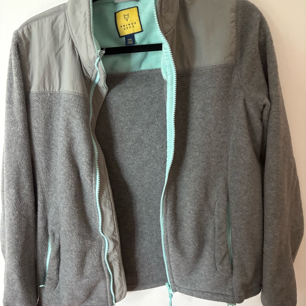 Prince & Fox Gray and Light Blue Utility Jacket